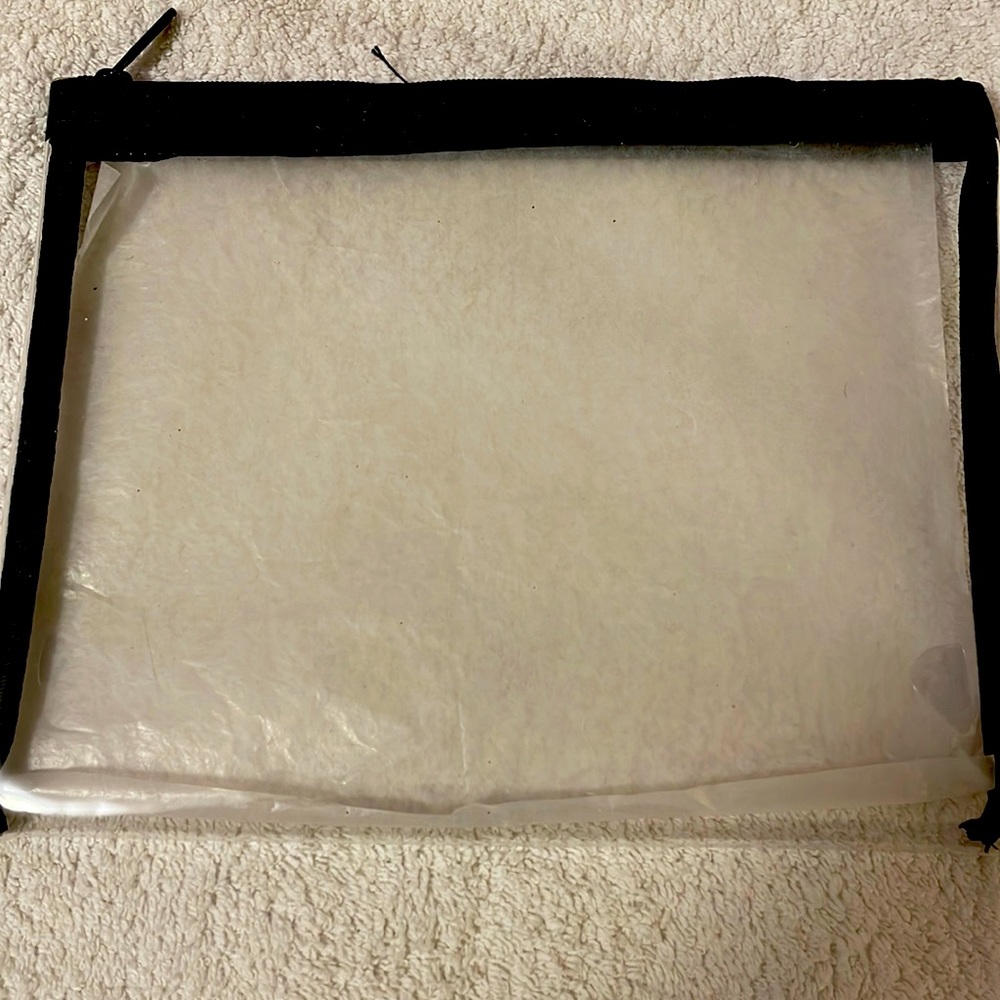 NEW Lesportsac makeup/accessory bag. Clear w/ branding in black along top trim.